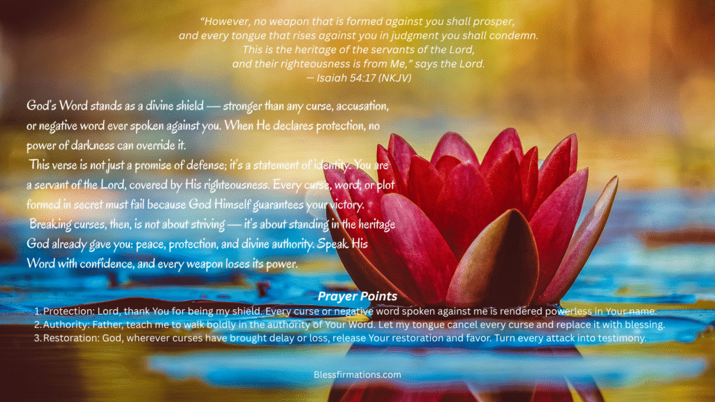 Breaking Curses: Isaiah54