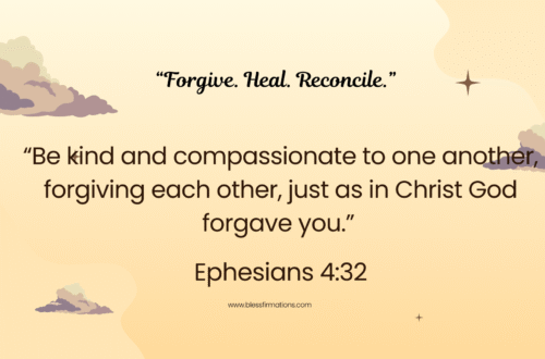 Encouragement for forgiveness and reconciliation
